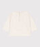 Babies' Long-Sleeved Jersey T-Shirt MONTELIMAR CHINE beige
