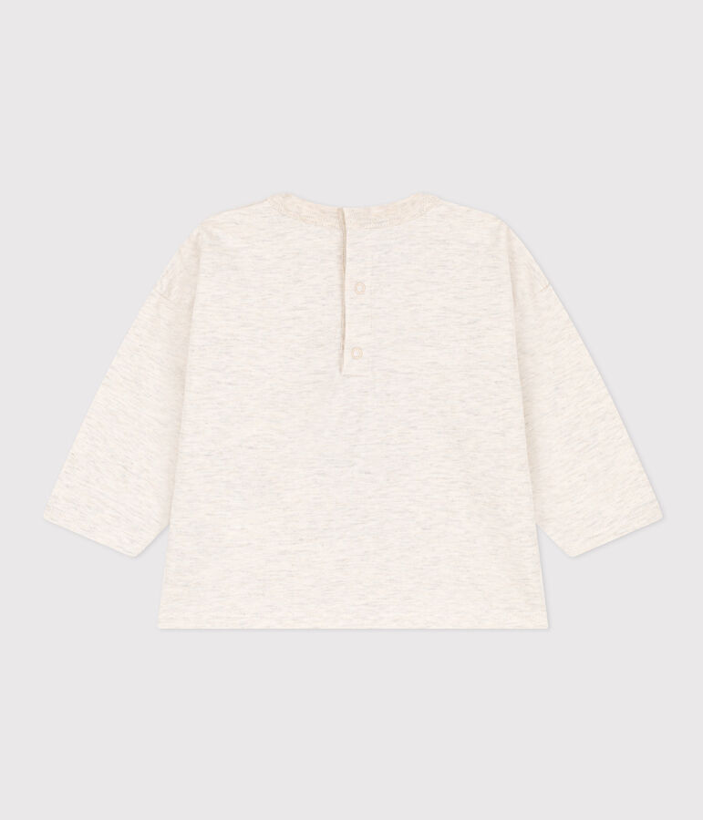 Babies' Long-Sleeved Jersey T-Shirt beige