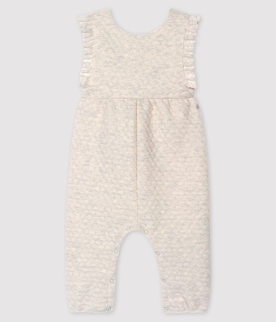 Baby girl's long dungarees MONTELIMAR CHINE beige