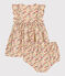 Babies' Sleeveless Poplin Dress With Bloomers AVALANCHE white/MULTICO