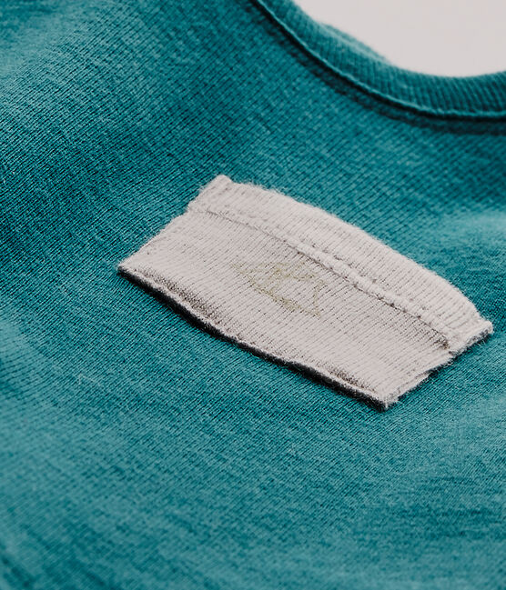 Baby boy's plain T-shirt Olivier green