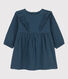 Babies' Long-Sleeved Cotton Gauze Dress