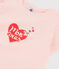 Girls' silk screen T-shirt MINOIS pink