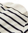 Baby's striped sleepsuit COQUILLE beige/ABYSSE blue