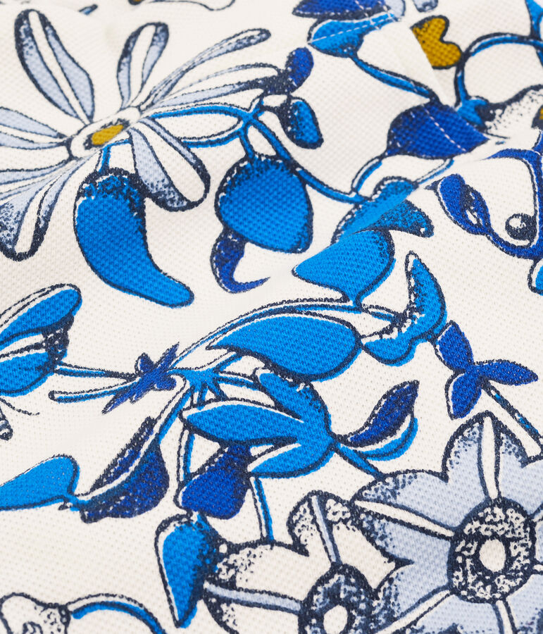 Girls' Bermuda Shorts MARSHMALLOW white/MULTICO white