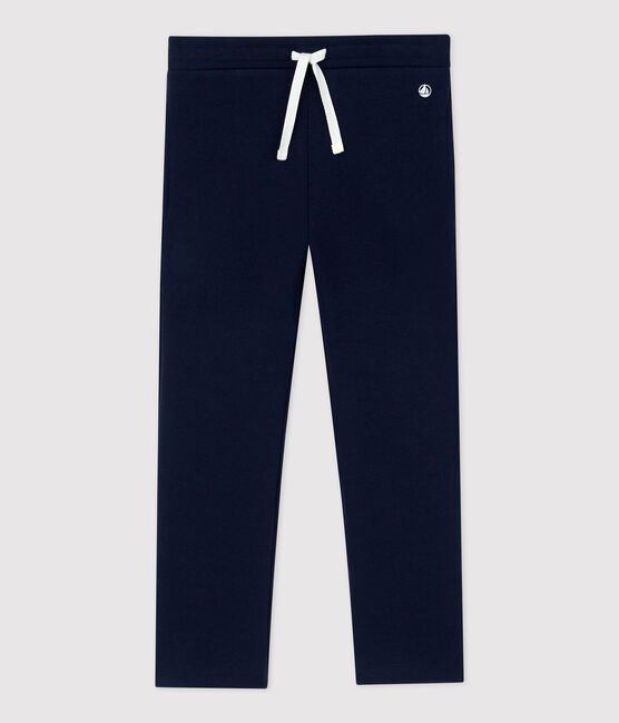 Girls' Comfy Cotton Trousers SMOKING blue