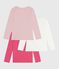 Pack of children's long-sleeved plain T-shirts variante 1