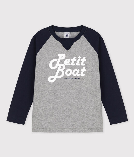 Tee-shirt manches longues en jersey enfant garçon SUBWAY grey/SMOKING blue