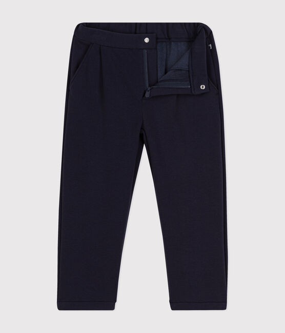 Boys' warm trousers SMOKING blue