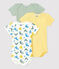 Glow-In-The-Dark Short-Sleeved Cotton Bodysuits - 3-Pack variante 1