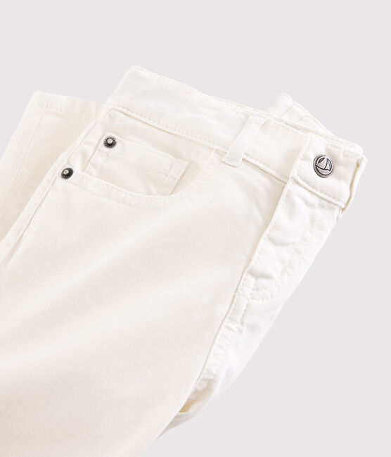 Boys' Serge Trousers MARSHMALLOW white