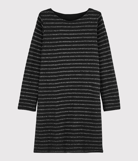 Women's Breton striped dress NOIR black/ARGENT