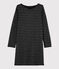 Women's Breton striped dress NOIR black/ARGENT