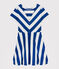 Women's Striped Dress SURF blue/MARSHMALLOW white