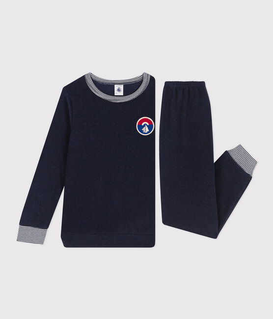 Children's Unisex Terry Towelling Pyjamas SMOKING blue