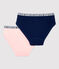 Girls' Organic Cotton Sports Briefs - 2-Pack variante 1