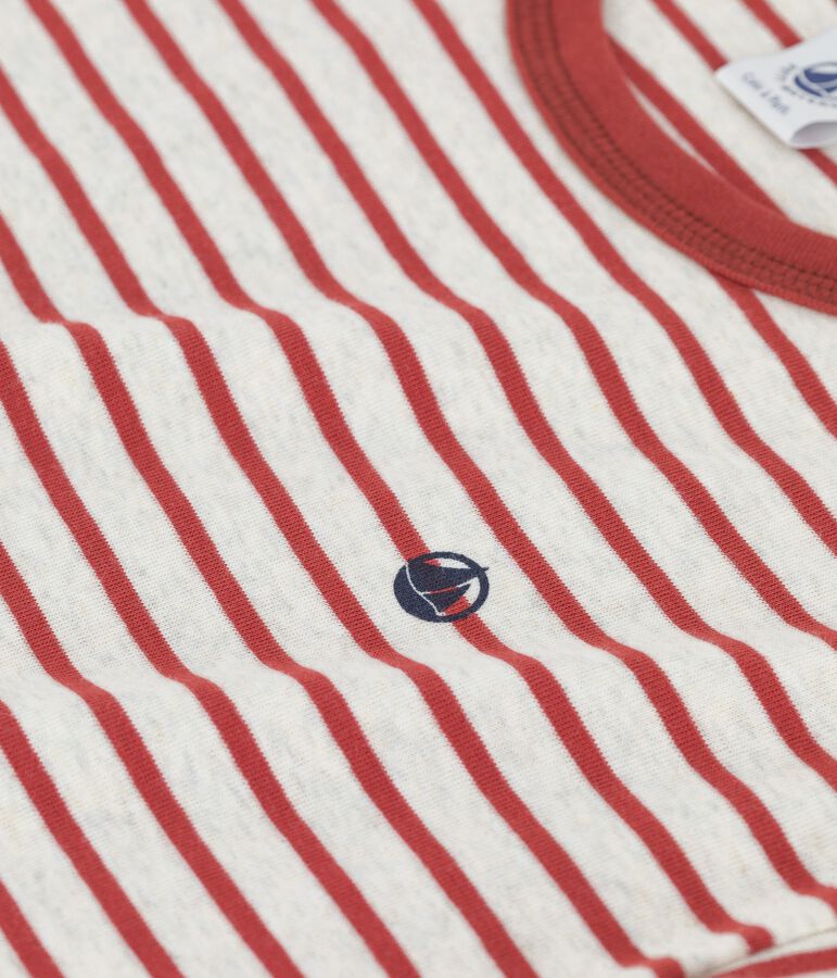 Boys' Short-Sleeved Cotton T-Shirt beige/brown