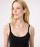 Women's cotton babydoll nightdress NOIR black