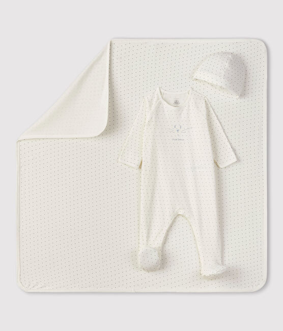 Newborn boy's rib knit gift set variante 1