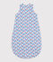 Babies' floral cotton 2 TOG sleeping bag MARSHMALLOW white/MULTICO white