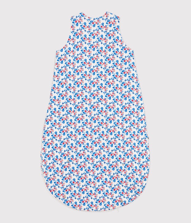 Babies' floral cotton 2 TOG sleeping bag white/multicolor