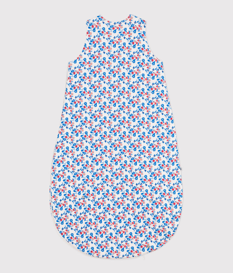 Babies' floral cotton 2 TOG sleeping bag white/multicolor