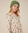 Girls' long-sleeved tube knit dress AVALANCHE white/MULTICO