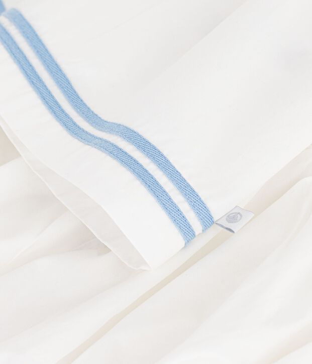 Babies' sleeveless plain cotton dress with matching bloomers white