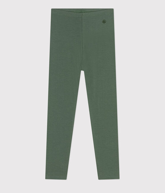 Girls' Elastane Jersey Leggings CROCO green