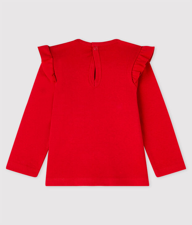 Baby girl's long-sleeved blouse red
