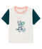 Baby boys' t-shirt with motif MARSHMALLOW white/PINEDE CN green