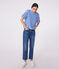 The Boxy stripy cotton T-Shirt for women AVALANCHE white/MULTICO
