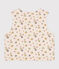 BABIES' REVERSIBLE SLEEVELESS COTTON CARDIGAN AVALANCHE beige/CUIVRE