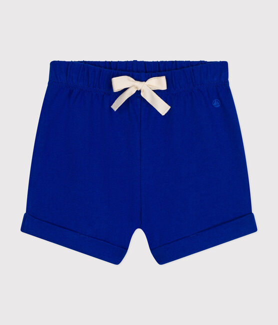 Babies' Lightweight Jersey Shorts SURF blue