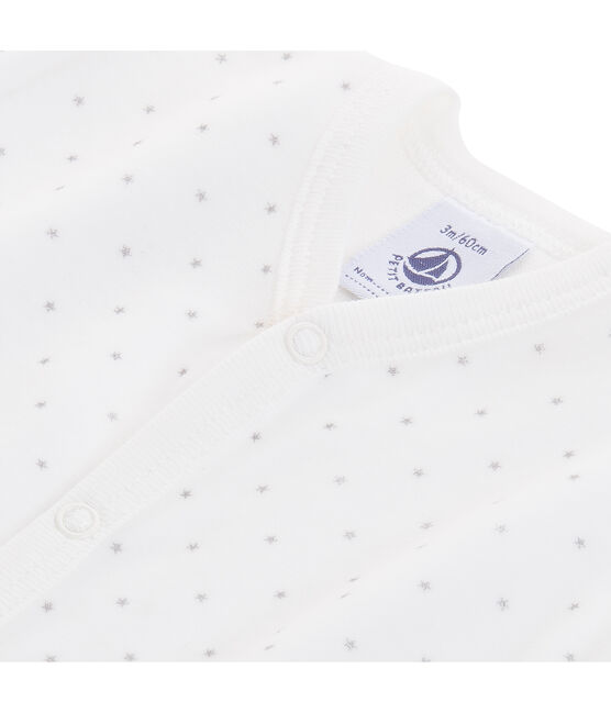 Unisex baby's printed velour sleeper
