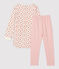 Girls' Floral Print Cotton Nightdress MARSHMALLOW white/MULTICO white