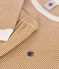Junior stripy cotton pyjamas CUIVRE brown/MARSHMALLOW
