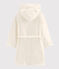 Boys' Fleece Dressing Gown MARSHMALLOW white