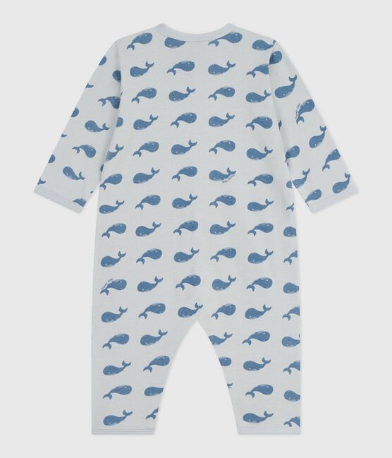 Babies' printed cotton footless pyjama suit CO2 /ADRIATIC
