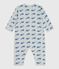 Babies' printed cotton footless pyjama suit CO2 /ADRIATIC