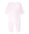 Unisex baby bodyjama VIENNE pink/ECUME white