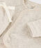 Babies' Padded Cotton Clothing - 2-Piece Set MONTELIMAR CHINE beige