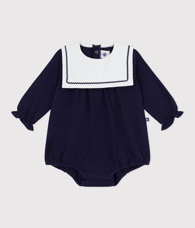 Babies' sailor-style cotton playsuit SOIR