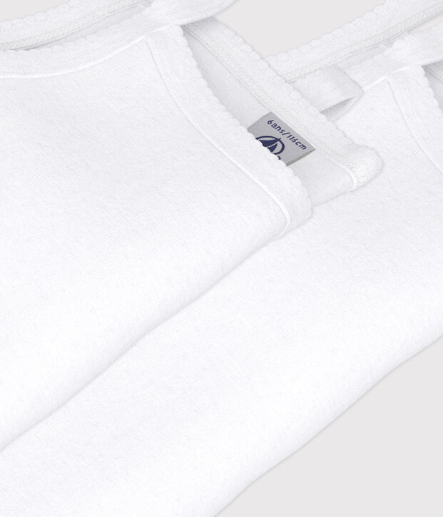 Girls' White Strappy Tops - 2-Pack multicolor