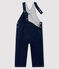 Unisex Baby's Long Denim Look Dungarees JEAN blue