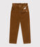 Girls' corduroy trousers CUIVRE brown