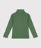 Cotton roll neck top for girls or boys PALMERAIE green