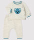 2-piece jacquard knit baby set