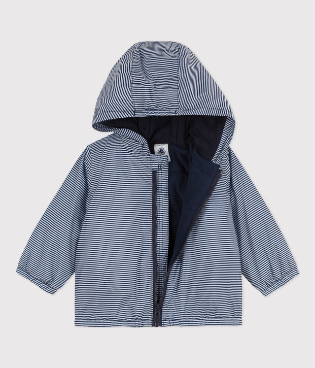 Babies' Warm Windbreaker blue/white