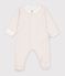 Babies' flower printed cotton pyjama suit white/multicolor